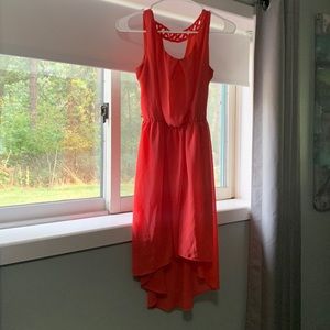 Coral summer dress - size medium
